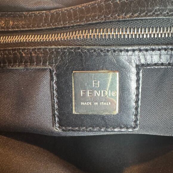 Fendi Black FF Cutout Zucca Canvas Shoulder Bag SHW Authentic CoA - Picture 8 of 10